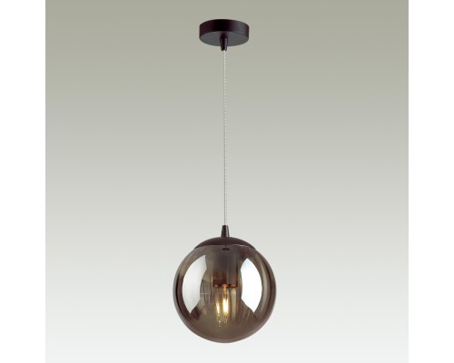 4757/1 PENDANT ODL21 353 дымчатый/черный Подвес E27 60W KATA