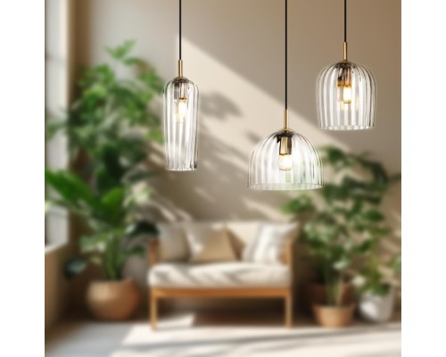 6551/1B SUSPENTIONI LN23 200 матовое золото Подвес E14 1*40W 220V ELLIE