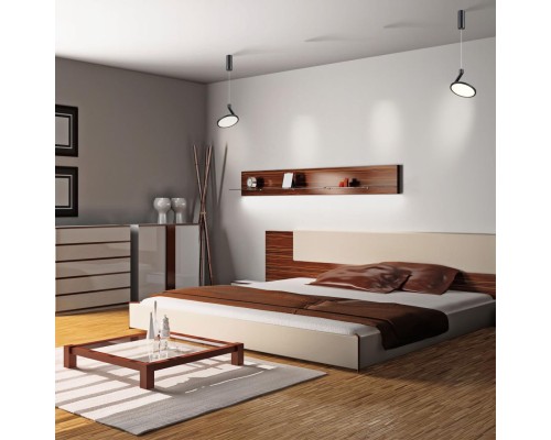 Накладной светильник Novotech, длина провода 1м 358350 черный IP20 LED 4000K 18W 85-265V HAT