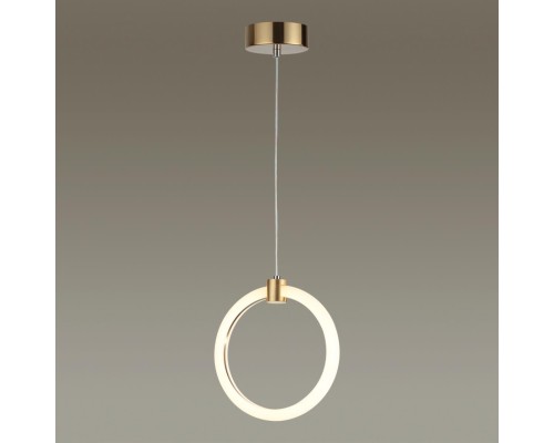 5297/7L LEDIO LN23 000 золотой Подвес LED 7W 3000K 574Лм 220V NOVA