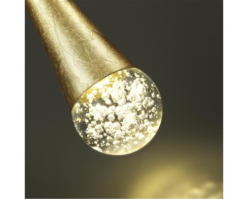 4278/1 L-VISION ODL21 113 прозрач с эфф. пузырьков/золот фольг-ние Подвесной светильник IP20 GU10 LED 12W GOTTA