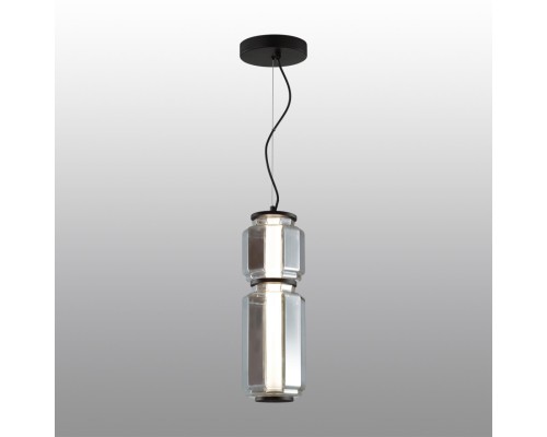 5408/20L HIGHTECH ODL_EX24 35 черный/дымчатый/металл/стекло/акрил Подвес LED 20W 3000K 1480Лм JAM