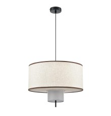 8282/4 MODERNI черный/бежевый/коричневый, металл/текстиль/стекло Светильник подвесной Е14 4*40W 220V SORENTO