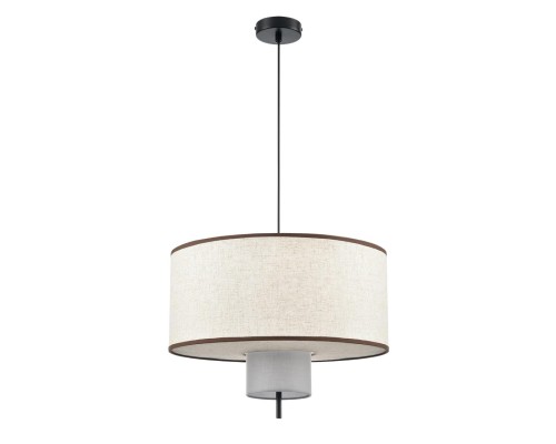 8282/4 MODERNI черный/бежевый/коричневый, металл/текстиль/стекло Светильник подвесной Е14 4*40W 220V SORENTO