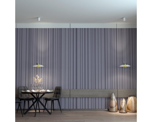 358895 OVER NT22 белый/золото Светильник накладной светодиодный, провод 2м IP20 LED 4000К 18W 220-240V PILZ