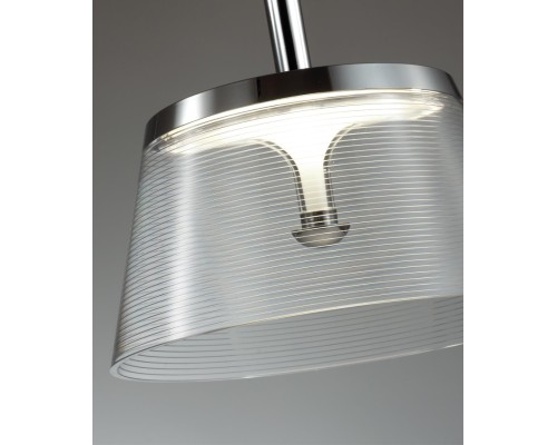 4108/7L L-VISION ODL19 95 белый/хром/прозрачный Подвес LED 7W ABEL