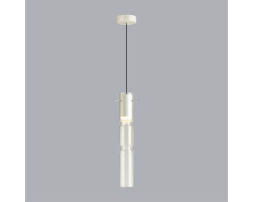 5059/5LB PENDANT ODL24 323 белый/прозрачный/металл/стекло Подвес LED 5W 3000K SCROW