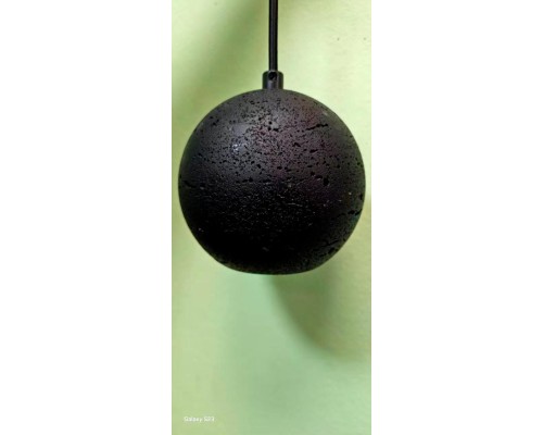 6626/1LU УЦЕНКА(НЕВОЗВРАТНЫЙ ТОВАР) HIGHTECH ODL24 177 черный/металл/травертин Подвесной светильник IP20 LED GU10 7W (не в комплекте) 220V TRAVERTINO