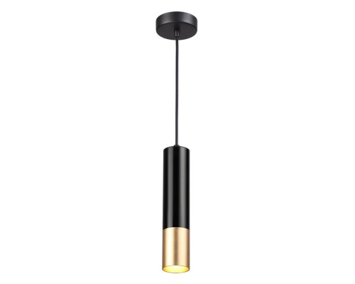 Подвес Odeon Light 3876/1L Kiko черный с золотом GU10 50 Вт