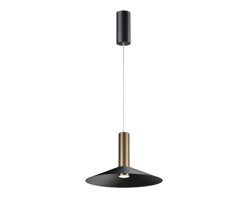 358985 OVER NT22 бронза светлая/черный Светильник светодиодный накладной, провод 2м IP20 LED 4000K 15W 220V ALBA