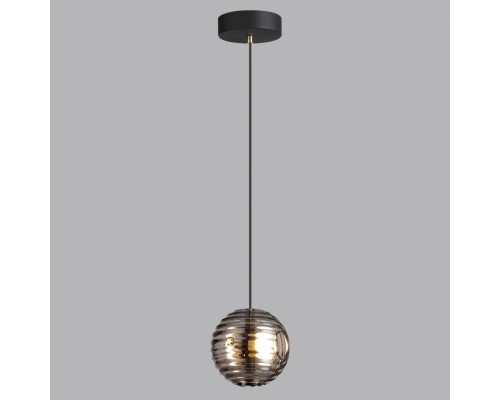 5041/12L L-VISION ODL24 425 черн./золото/дымчатый/металл/стеко Подвес LED 12W 4000К 1526Лм TRONI