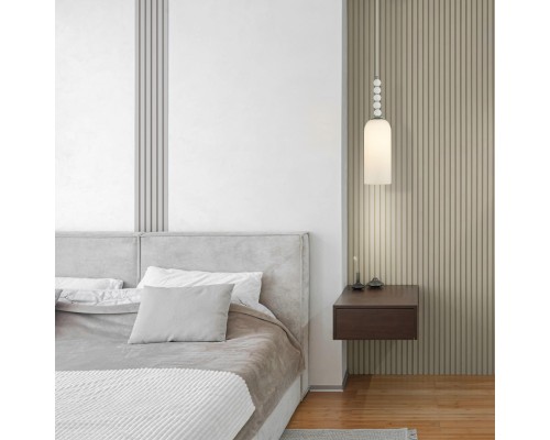 8270/1A NEOCLASSI хром/белый, металл/стекло Подвес Е14 1*40W 220V TRACY