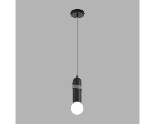 8364/1A ECO LN26 330 черный, металл/бетон Подвес E27 LED 10W 220V TESLA