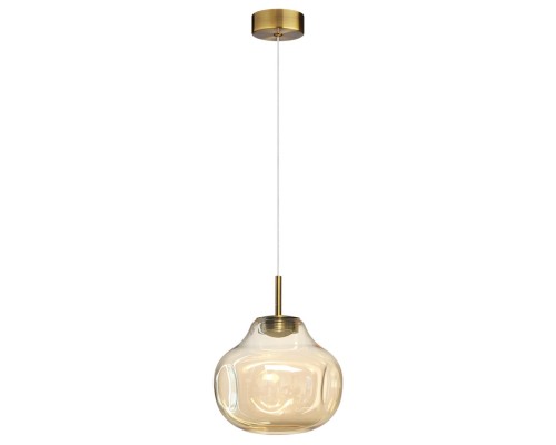 5097/4L PENDANT ODL25 421 античн.бронза/янтарный/металл/стекло Подвес LED 4W 4000K 388Лм VASO