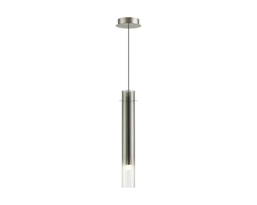 5061/5LA PENDANT ODL24 317 серебристый/дымчатый/металл/стекло Подвес LED 4W 3000K SHINY