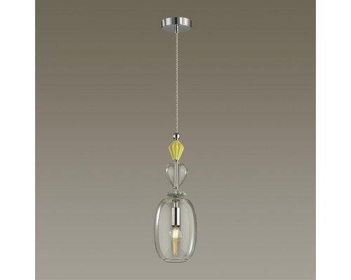 4893/1B CLASSIC ODL_EX22 35 хром/раноцветн./керамика/стекло Подвес E14 1*40W 4893/1B BIZET