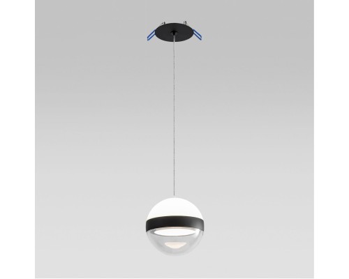 5075/9L L-VISION ODL24 389 черный/прозрачн./молочный/металл/акрил Подвес LED 9W 4000K 480лм RONI