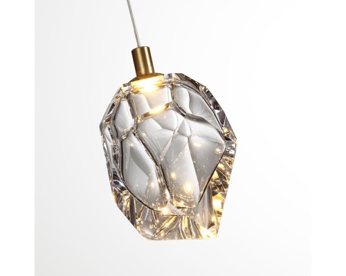 7114/4LB L-VISION ODL25 Подвесной светильник  бронзовый/прозрачное  стекло/металл IP20 LED 4W 300Лм 3000K 200° 220V GEMME