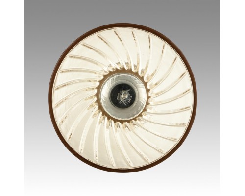 8051/1A SUSPENTIONI LN25 309 дерево/амбер металл/стекло Подвесной светильник E27 1*60W 220V MIRABELA