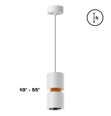 359339 OVER NT24 000 белый Светильник подвесной с механизмом регулировки высоты, провод 2м IP20 LED 10W/3W 3000K 1090Лм 170-265V ARISTO