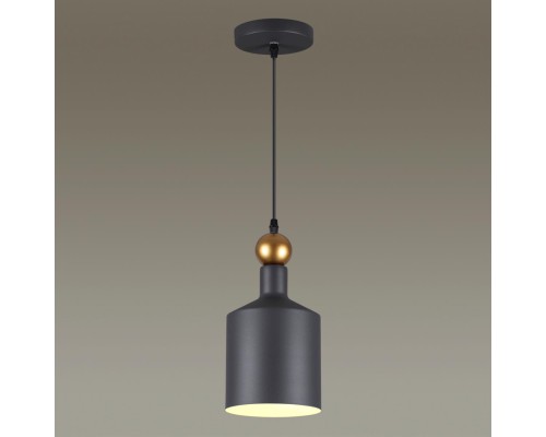 Подвес Odeon Light 4085/1 Bolli черный/золотой E27 1*40 Вт
