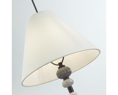 4896/1 MODERN ODL_EX23 27 черный матов./серый/молочный металл/керамика/ткань Подвес E27 1*40W SOCHI