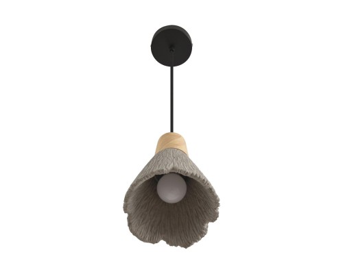 8351/1B SUSPENTIONI черный/серый/бежевый, металл/дерево/цемент Подвес E27 60W 220V EOLIANA