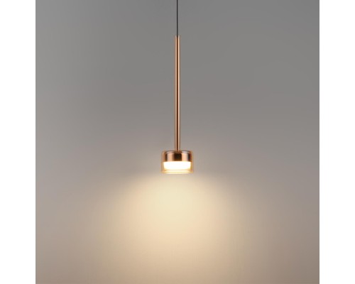 7152/10L HIGHTECH ODL26 347 светильник медь/янтарное стекло/металл IP20 LED 10W 3000K 220V LASLO