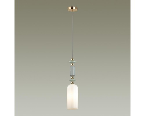 4861/1A CLASSIC ODL_EX21 золото/раноцветн./керамика/стекло Подвес E14 1*40W CANDY