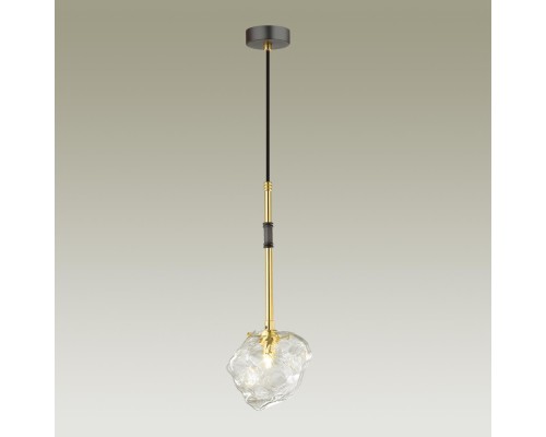 4789/1 LOFT ODL21 449 черный/золотой/прозрачный Подвес G9 1*40W STONO