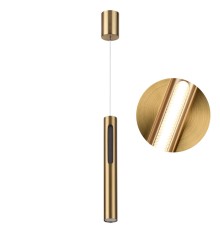 6644/7L HIGHTECH ODL24 169 античная бронза/металл/акрил Подвесной светильник IP20 LED 9W 3000K 220V MALI