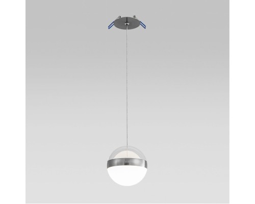 5037/12L L-VISION ODL24 389 никель/прозрачн/молочный/металл/акрил Подвес LED 12W 4000K 600лм RONI