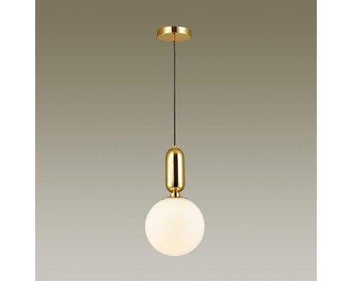 Подвес Odeon Light 4669/1 Okia золотой/черный E27 1*40 Вт