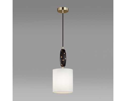 5424/1 MODERN ODL_EX24 43 золотой/черный/белый/металл/керамика/ткань Подвес E14 1*40W POLLEN