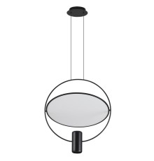 7029/2L HIGHTECH ODL25 000 черный/бел матовый металл/акрил Подвесной светильник черный поворотный 150° IP20 LED GU10 2*7W ORBITE