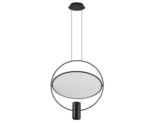 7029/2L HIGHTECH ODL25 000 черный/бел матовый металл/акрил Подвесной светильник черный поворотный 150° IP20 LED GU10 2*7W ORBITE