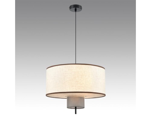 8282/4 MODERNI черный/бежевый/коричневый, металл/текстиль/стекло Светильник подвесной Е14 4*40W 220V SORENTO