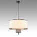 8282/4 MODERNI черный/бежевый/коричневый, металл/текстиль/стекло Светильник подвесной Е14 4*40W 220V SORENTO