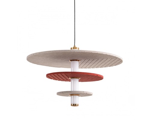 8296/11AL LEDIO черный/бежевый/бурый, металл/фетр/акрил Подвес LED 11W 3000K 220V FELTA