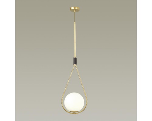 4810/1A PENDANT ODL21 447 золтой/черный/белый Подвес E14 1*40W FLARI