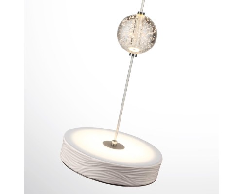 5451/32L L-VISION ODL_EX26 017 белый/никель/металл/керамика/хрусталь/акрил Подвес LED 32W 2000К/3000K/4000K RIVIERA