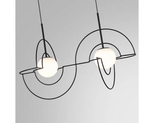 7196/10L L-VISION ODL27 Подвесной светильник металл/стекло/черный/белый IP20 LED 10W 3500K 220V FUTURUM