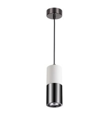 3834/1 HIGHTECH ODL19 161 белый с черным/металл Подвесной светильник GU10 1*50W D91хH1200 DUETTA