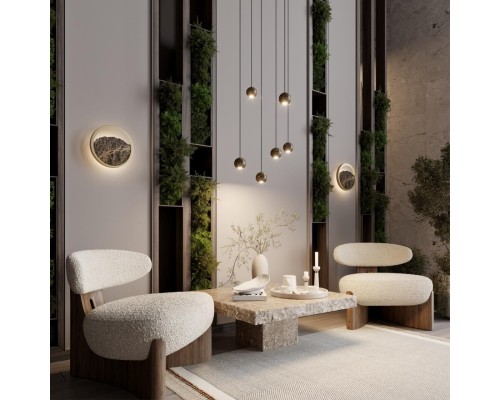 7068/5L MIDCENT ODL26 Подвесной светильник мрамор Bidasar/металл IP20 LED 5W 3000K 220V DEX