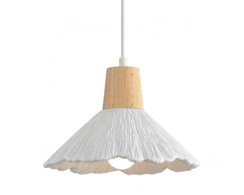 8352/1A SUSPENTIONI белый/бежевый, металл/дерево/цемент Подвес E27 60W 220V EOLIANA
