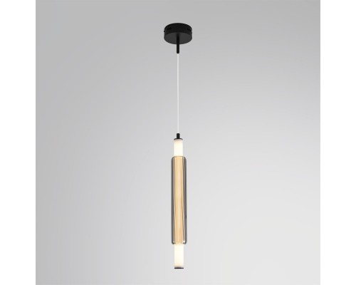 6556/15WCL LEDIO LN26 черный/дымчатый, металл/акрил/стекло Бра/подвес LED 15W 4000К 220V TRENDY
