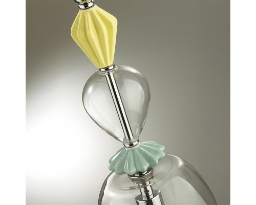 4893/1B CLASSIC ODL_EX22 35 хром/раноцветн./керамика/стекло Подвес E14 1*40W 4893/1B BIZET