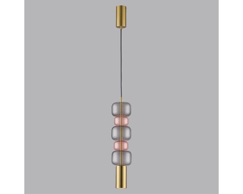 6504/1A SUSPENTIONI LN23 194 бронза, розовый, серый Подвес GU10 50W 220V VERONA