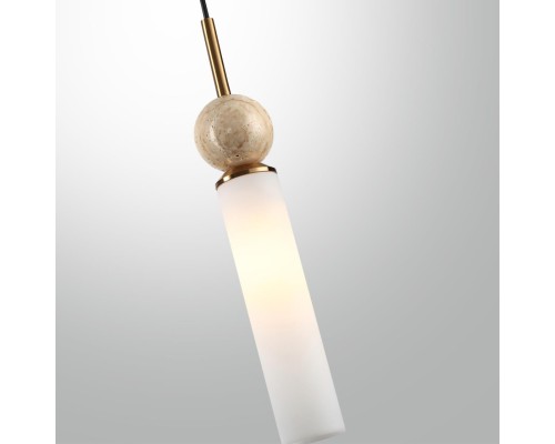 6625/1 MIDCENT ODL25 Подвесной светильник бежевый/металл/травертин IP20 1*E14 40W 220V LOLLA