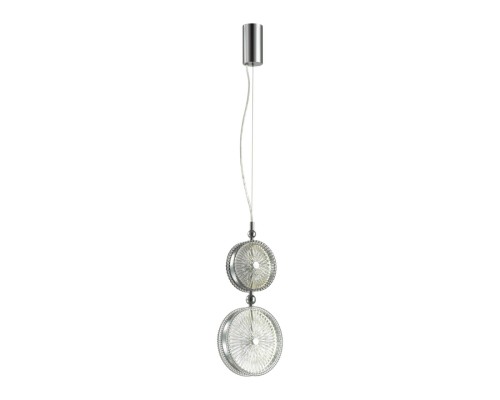 5416/13LA L-VISION ODL_EX23 10 хром/серый/св.серый металл/стекло Подвес LED 13W 4000K CARAMELLA